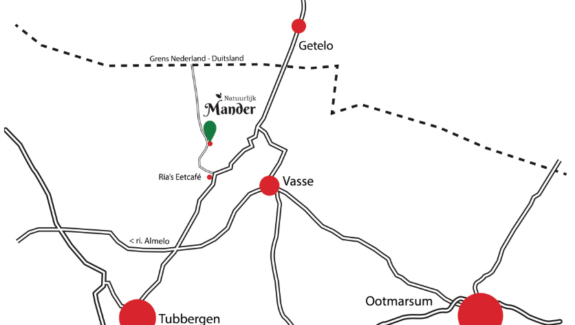 Locatie weergegeven in een afbeelding